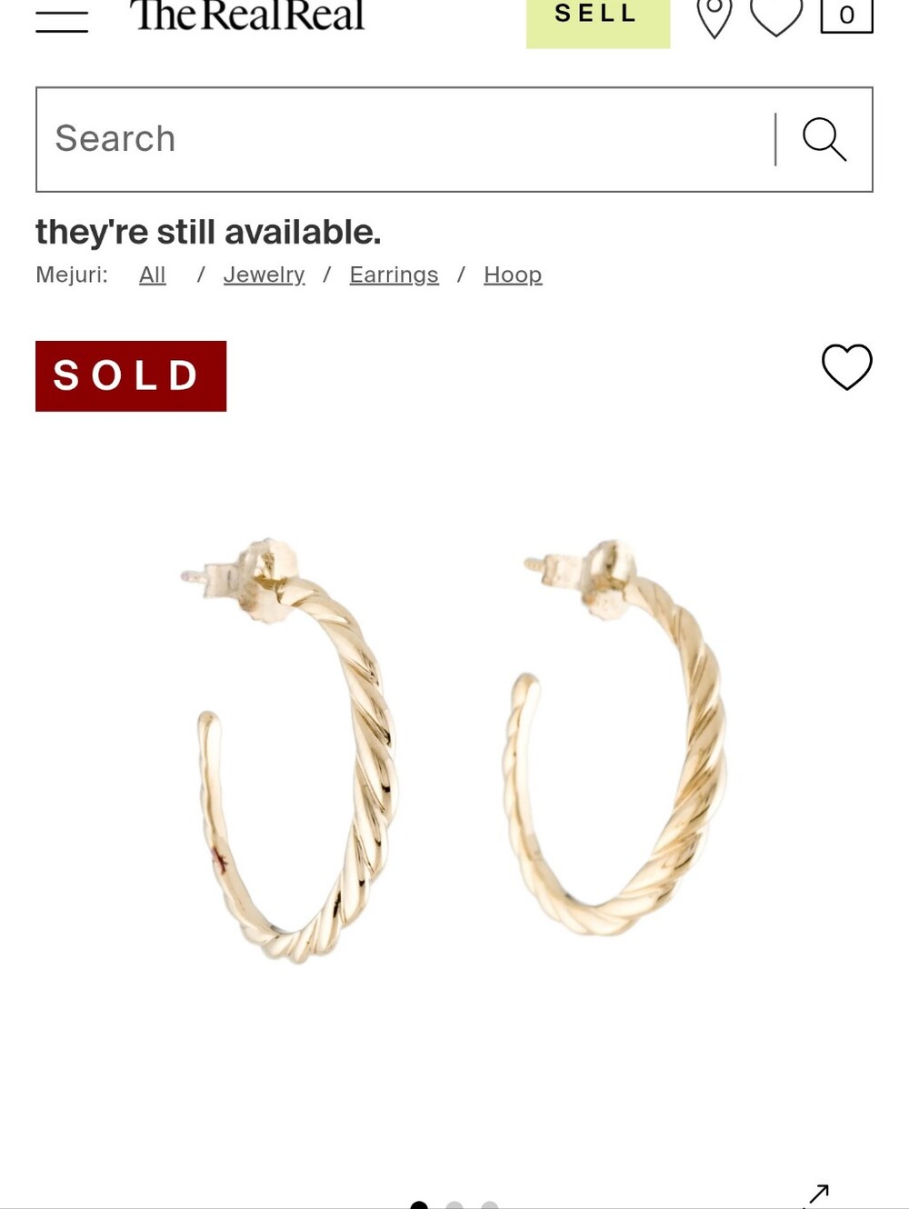 Mejuri Thin Croissant Dome Hoop Earrings